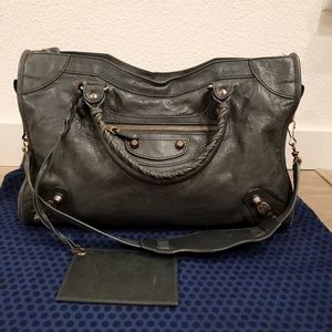 Balenciaga Classic City bag Agneaus with Giant 12 rose gold hardware